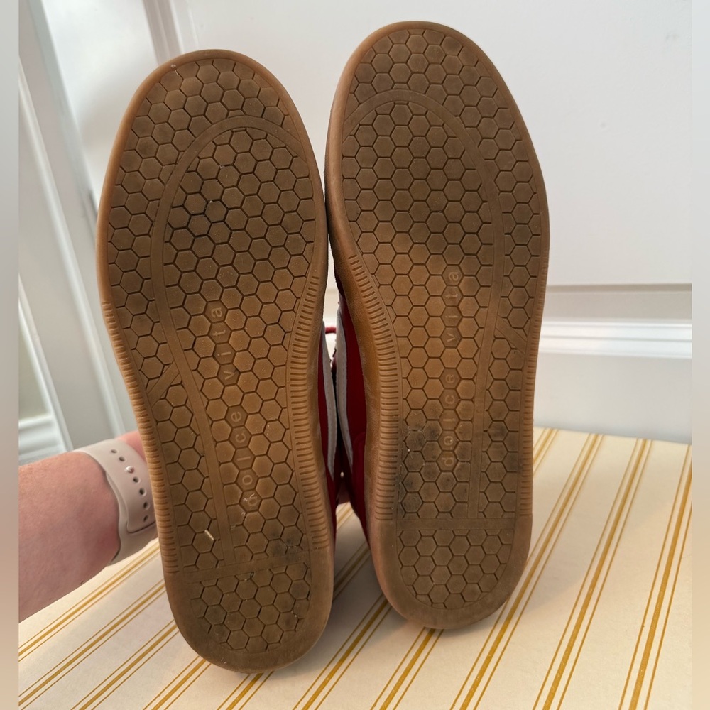 Dolce Vita Notice Sneakers | Crimson Suede | Size 8.5 - Picture 8 of 8